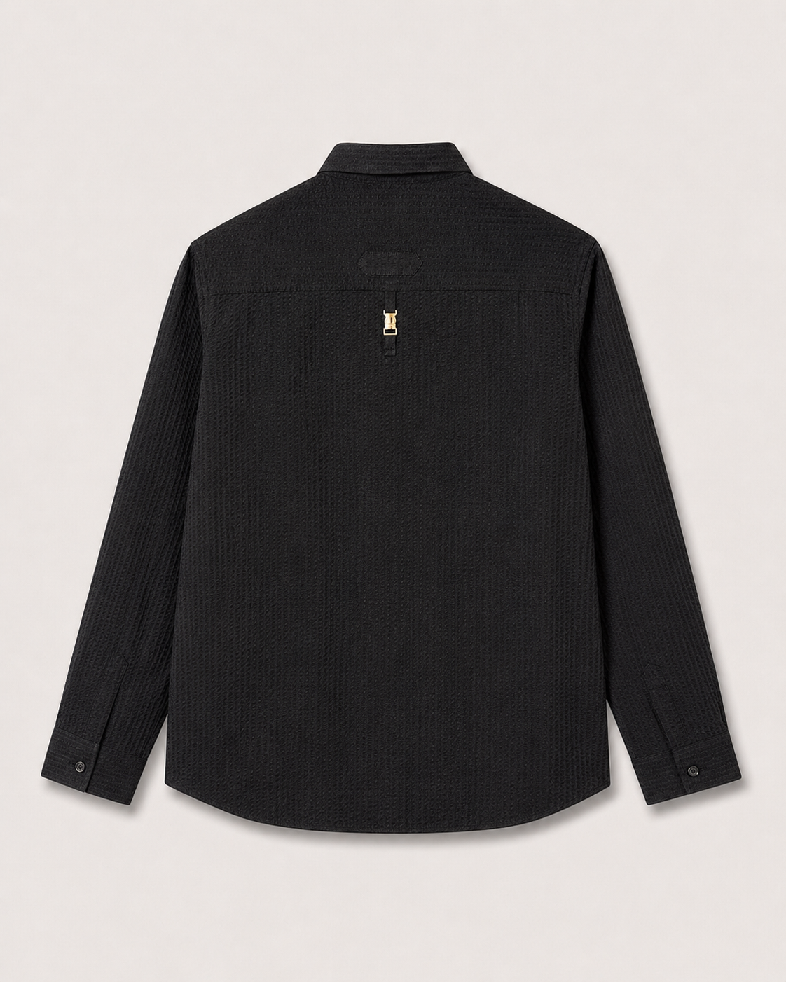 Classic Seersucker Shirt with Back Detail