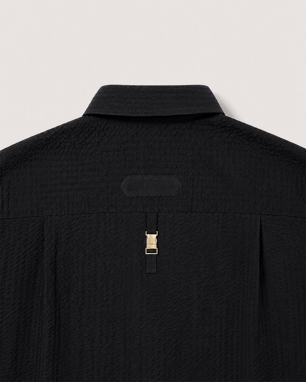 Classic Seersucker Shirt with Back Detail