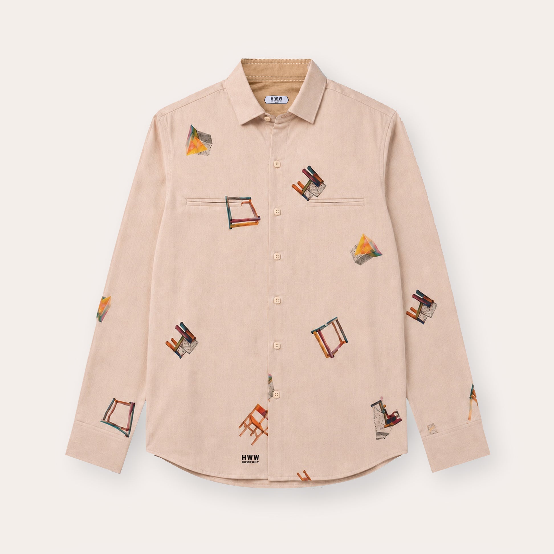 FURNITURE PRINT MESH SHIRT