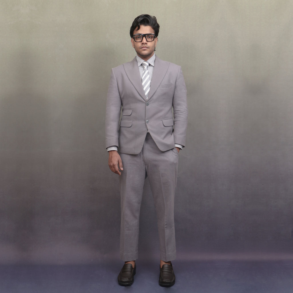 Single Breasted Grey Suit