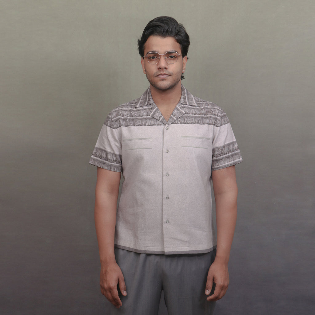 Assam Grey Khadi Shirt