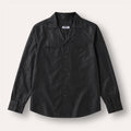 BLACK  TAILORED SILK KHADI SHIRT
