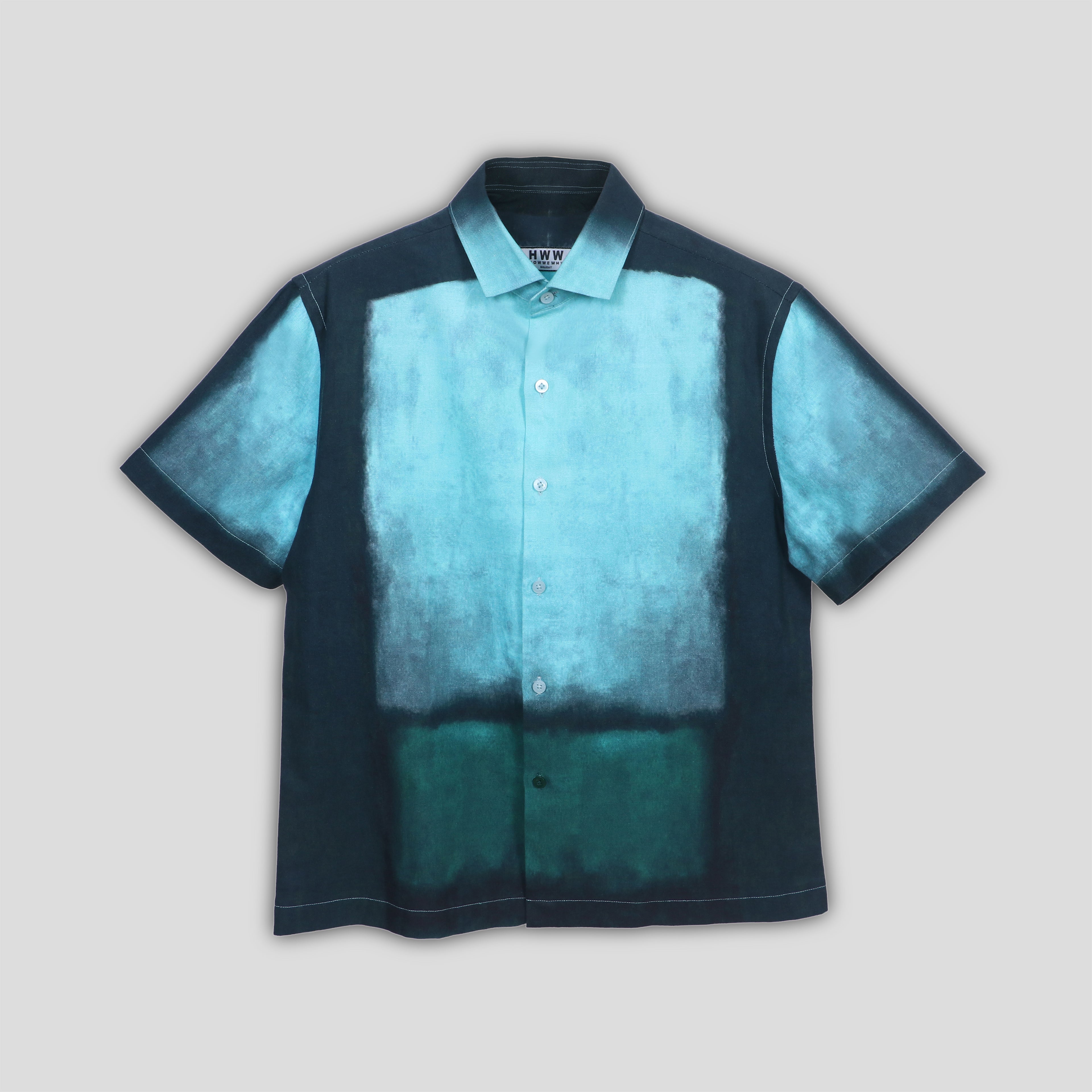 Forest Teal Green Gradient Shirt