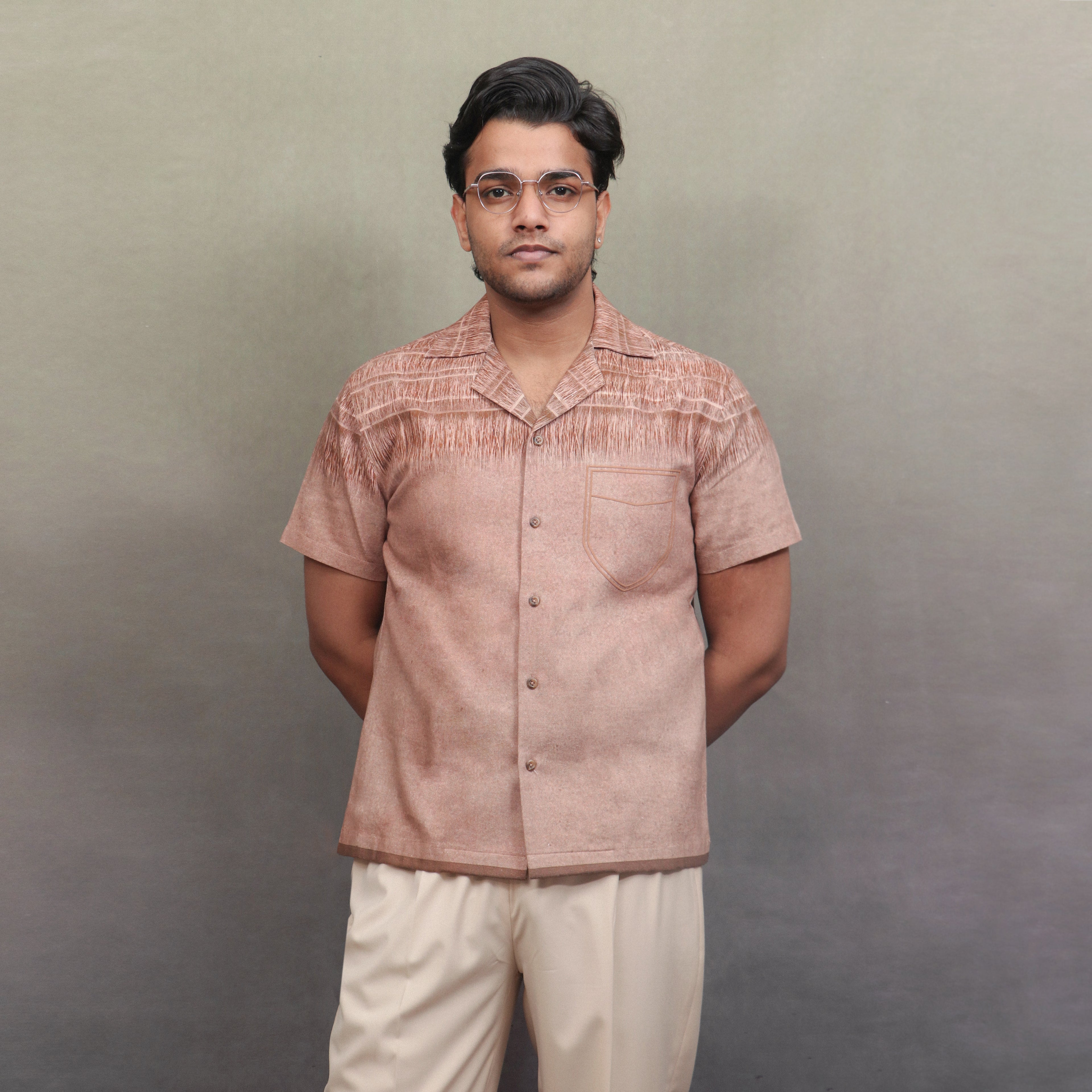 Kutch Brown Khadi Shirt