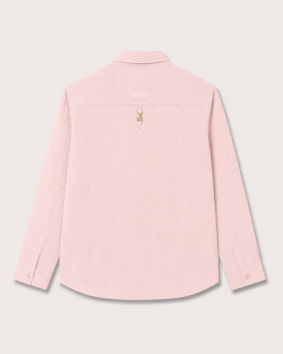 Classic Seersucker Shirt with Back Detail