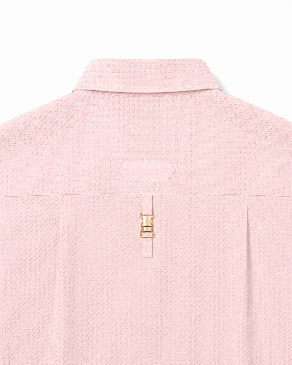 Classic Seersucker Shirt with Back Detail