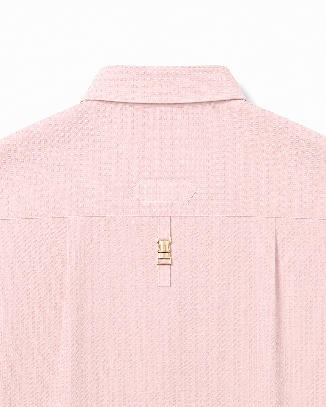 Classic Seersucker Shirt with Back Detail
