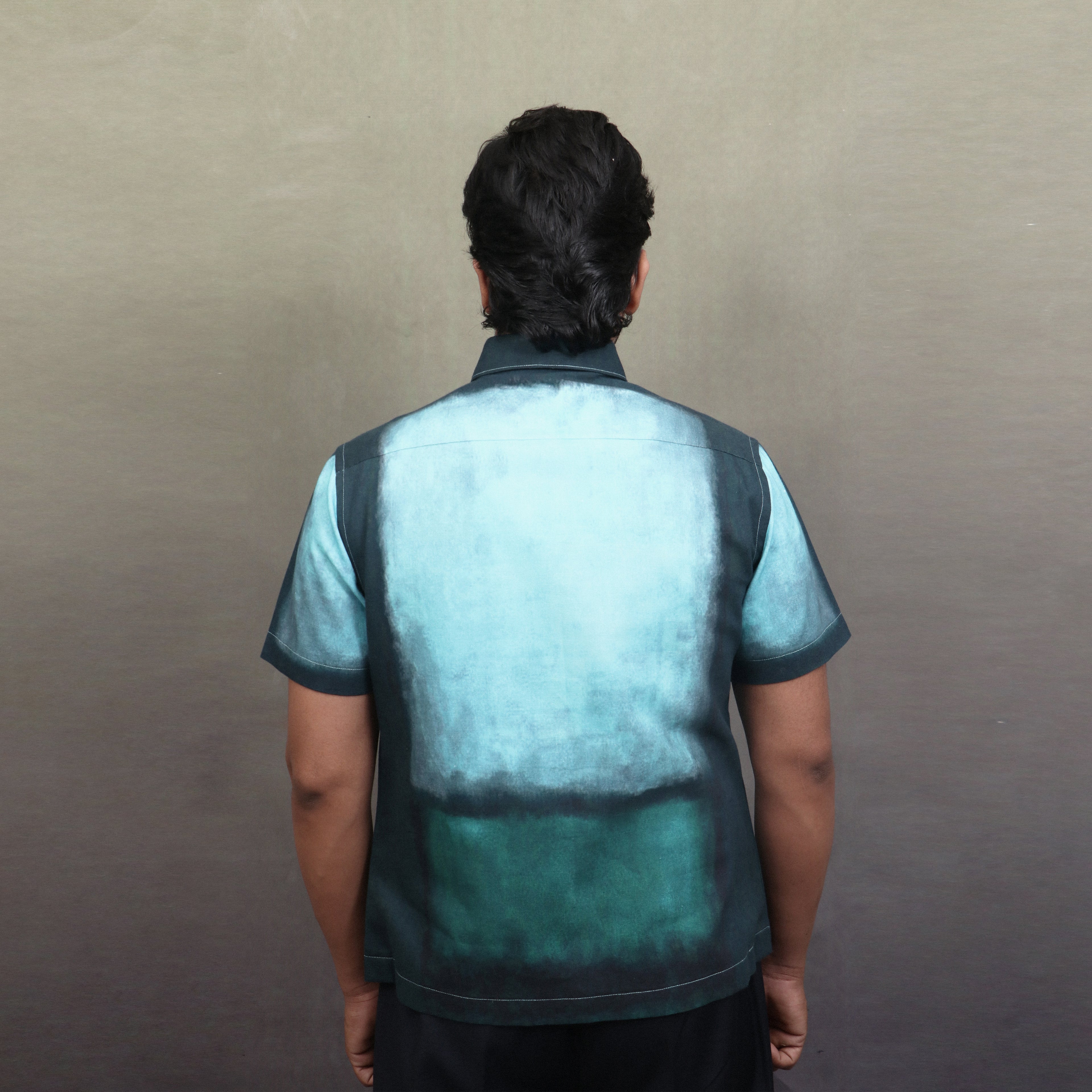 Forest Teal Green Gradient Shirt