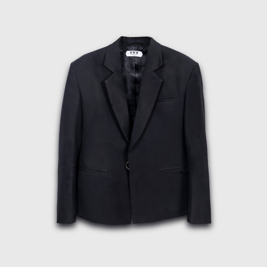 Black Single Breasted Blazer