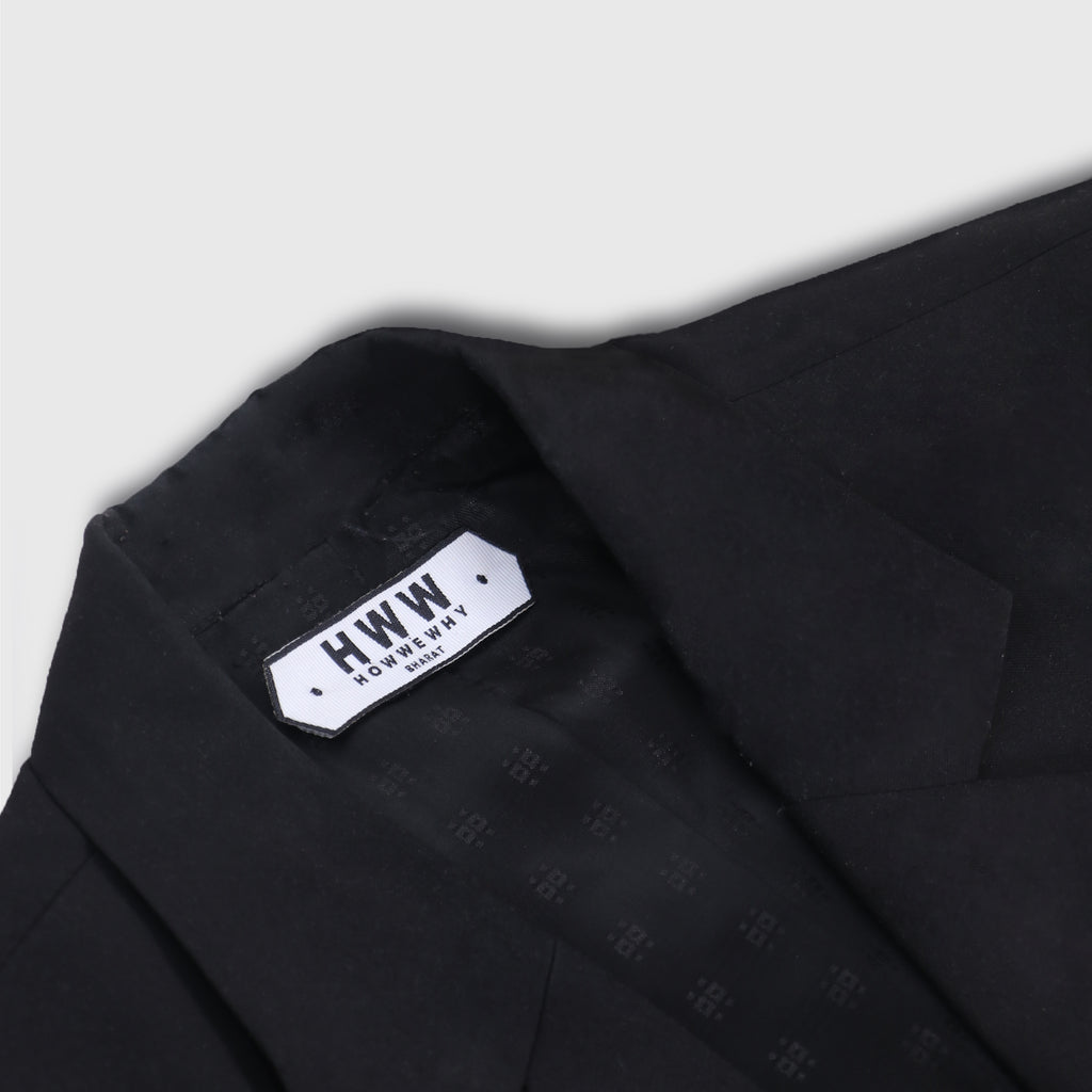 Black Single Breasted Blazer