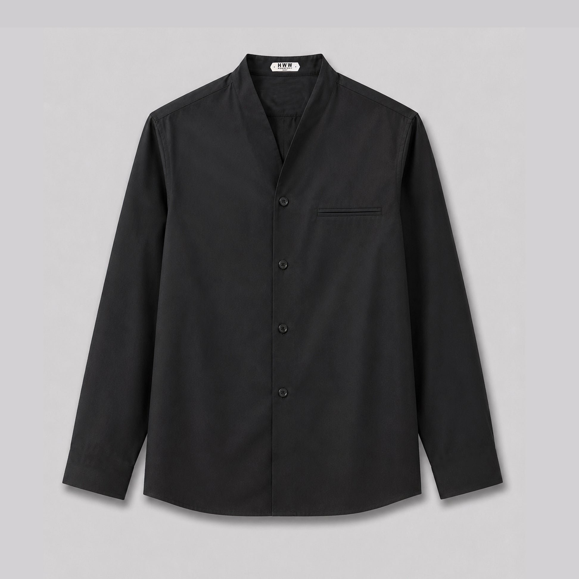SHAWL COLLAR TAILORED FIT SHIRT
