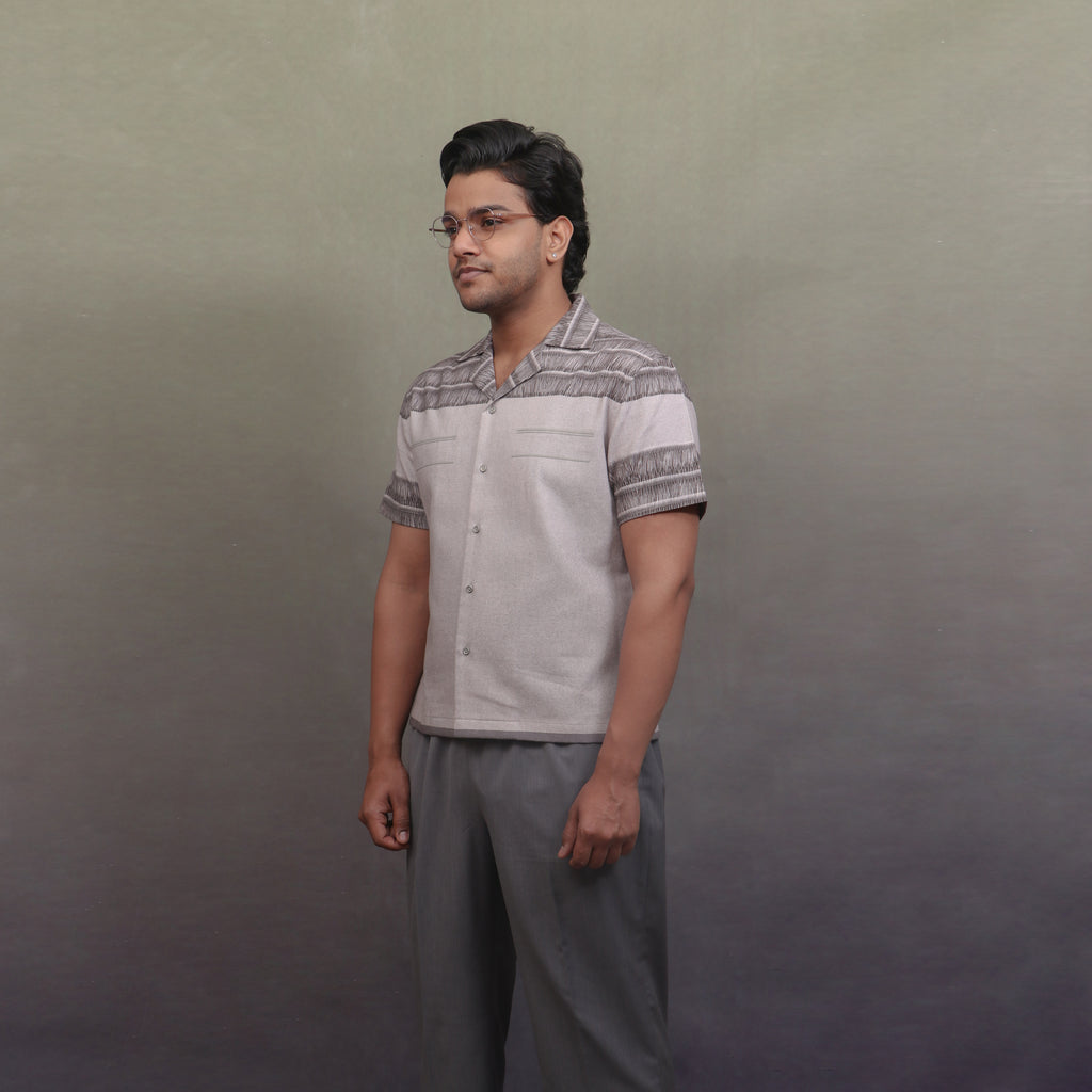 Assam Grey Khadi Shirt